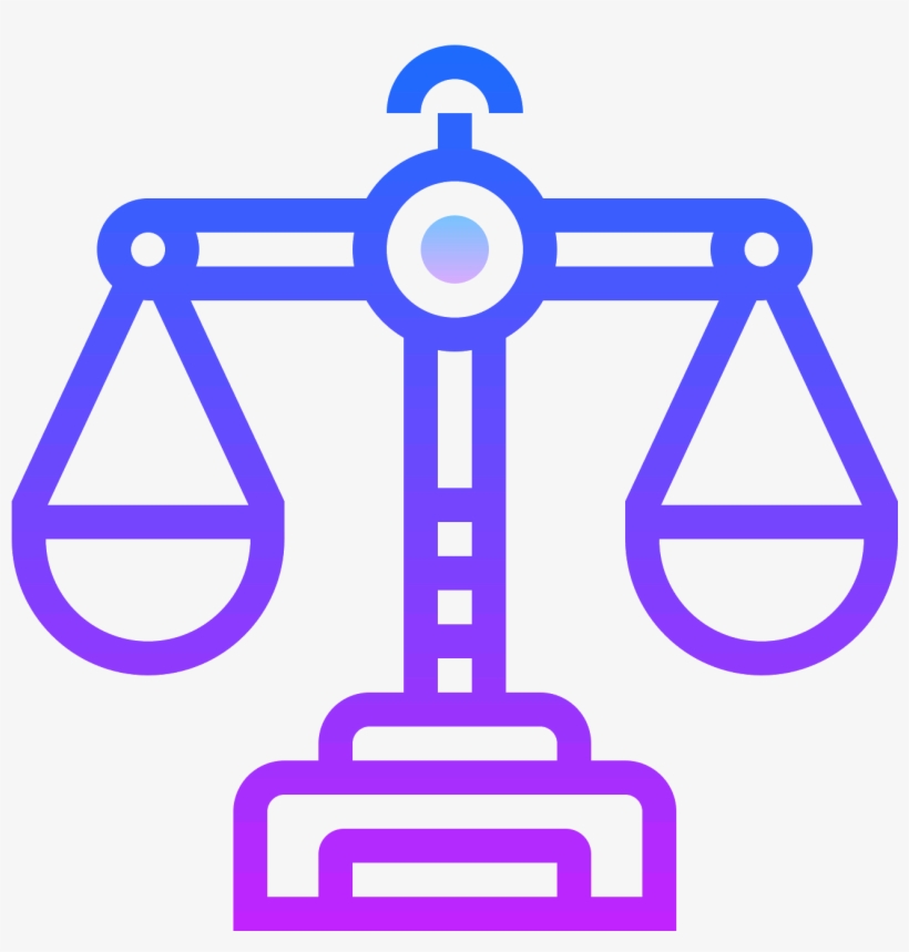 It's A Drawing Of The Scales Of Justice - Icon กฎหมาย, transparent png
