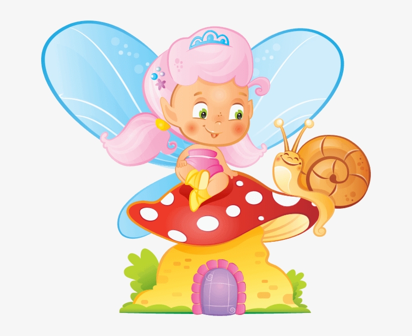 Fairy On Mushroom - Fate Bambini, transparent png