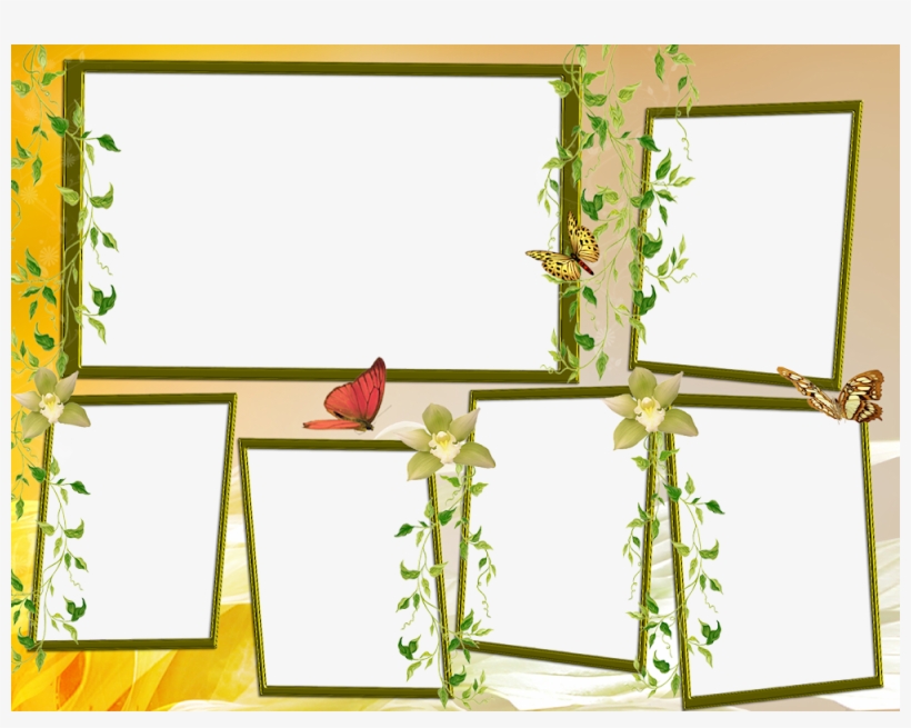 Molduras Simples Floridas Para - Illustration, transparent png