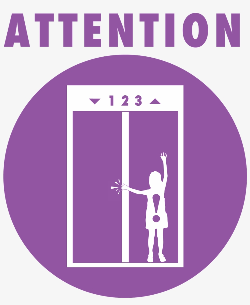 Special Symbol Warning For Women In Elevator, transparent png