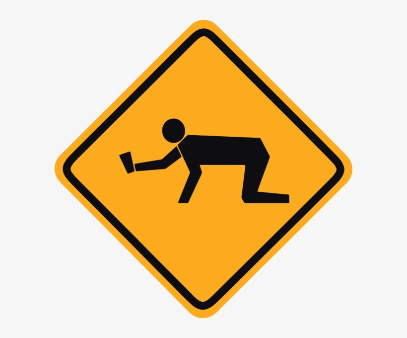 Student Sign Warning Clip Art - Kangaroo Sign Clipart, transparent png
