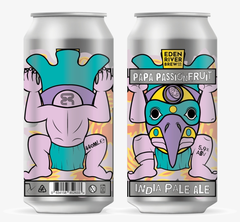 Totem Pole / Eden Student Design Project / Papa Passionfruit - Pint Glass, transparent png