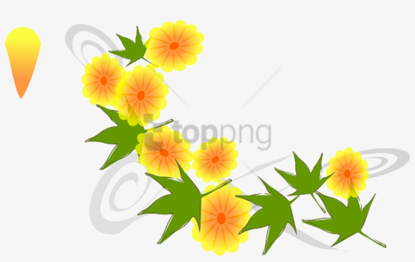 Free Png Download Inspired Yellow, Flower, Flowers, - Saraswati Puja Flower Png, transparent png