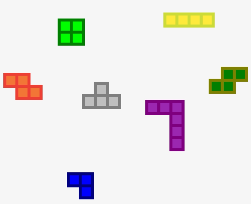 Tetris - Cross, transparent png