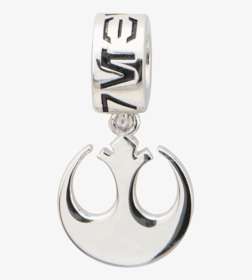 Rebel Alliance Sterling Silver Dangle Charm - Silver, transparent png
