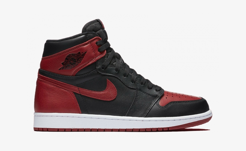 Jordan Banned Logo Png - Bred 1s Drawing, transparent png