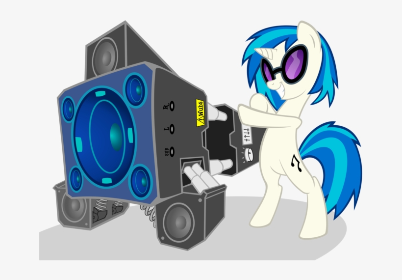 About - Mlp Dj Pon3 Bass Cannon, transparent png