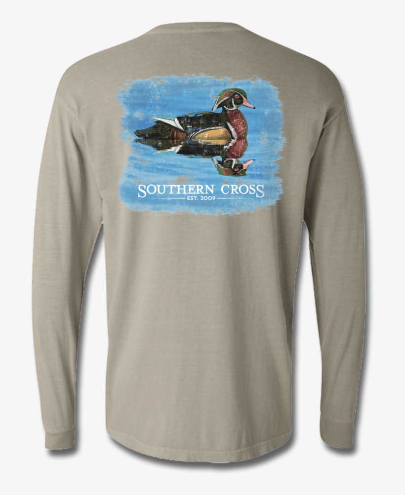 Wood Duck Long Sleeve, T-shirts - Long-sleeved T-shirt, transparent png