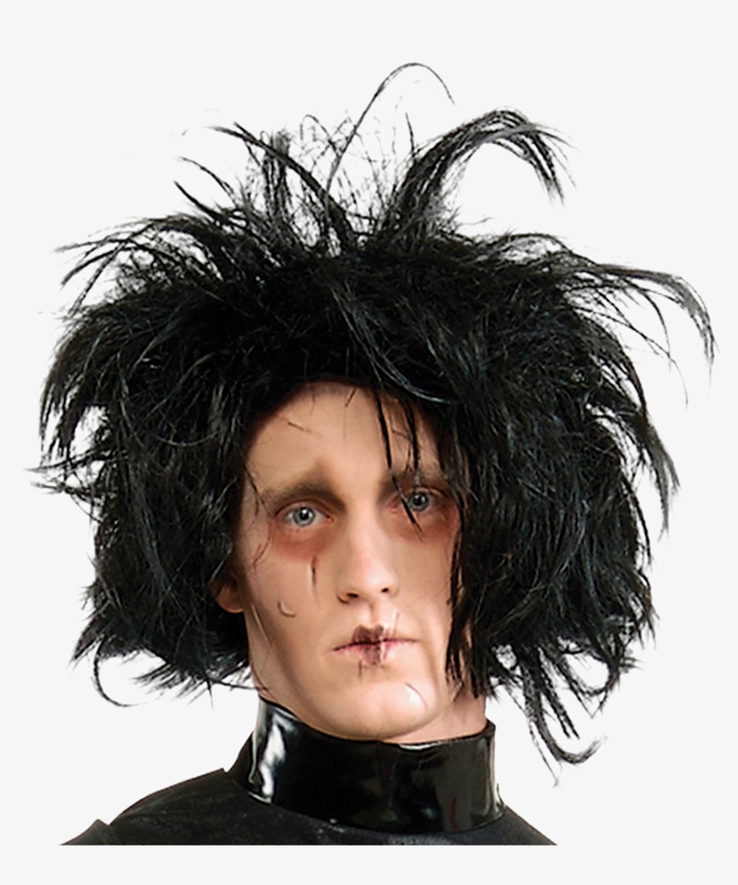 Edward Scissorhands Black Wig - Edward Scissorhands, transparent png