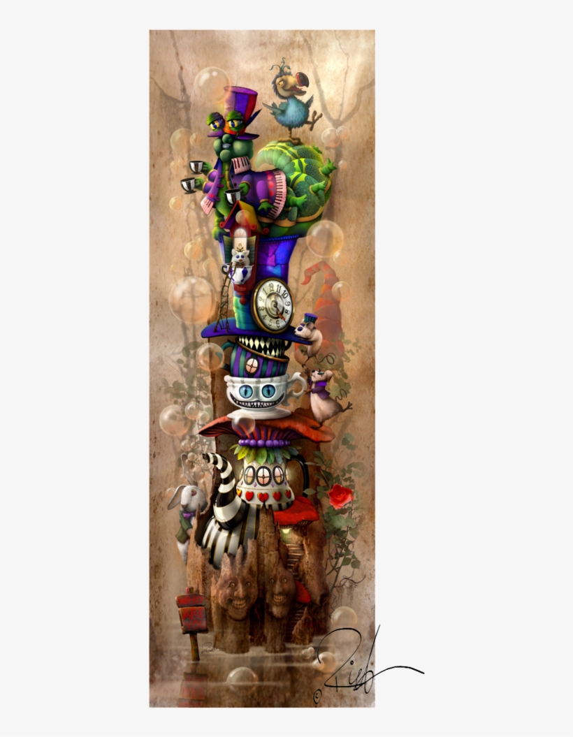 Wonderland Painting Png, transparent png