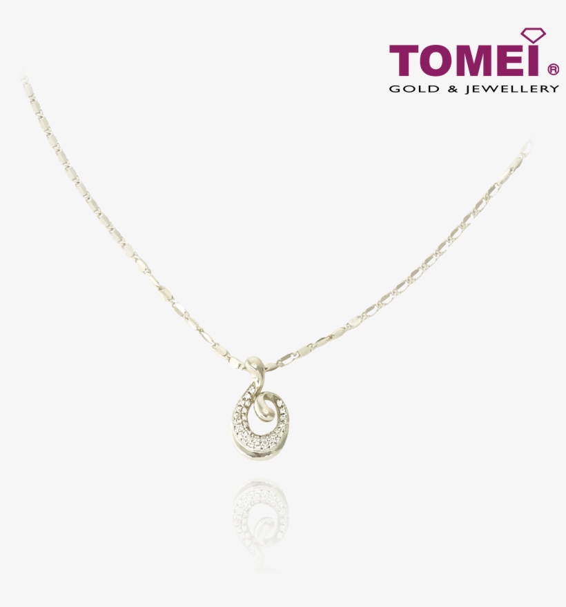 Tomei 375 White Gold Diamond "whirl Of Love" Necklace - Tomei Jewellery, transparent png