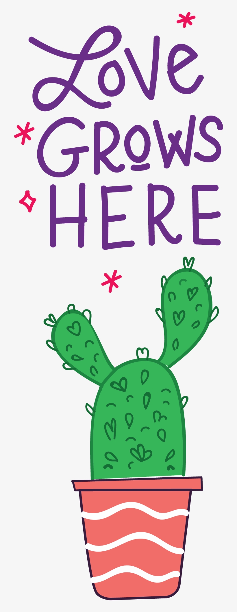 Love Grows Here - Illustration, transparent png