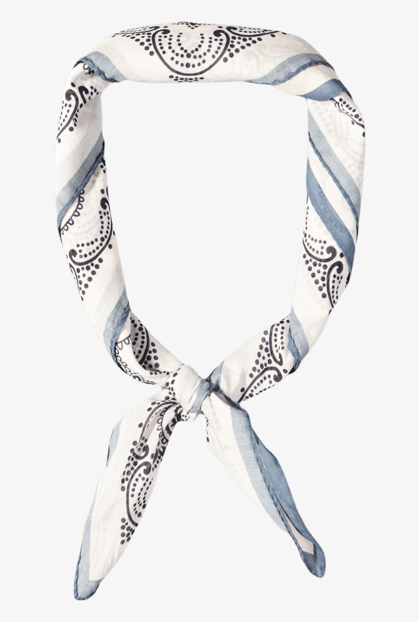 Drake'sblue Floral Paisley Print Cotton Bandana, transparent png