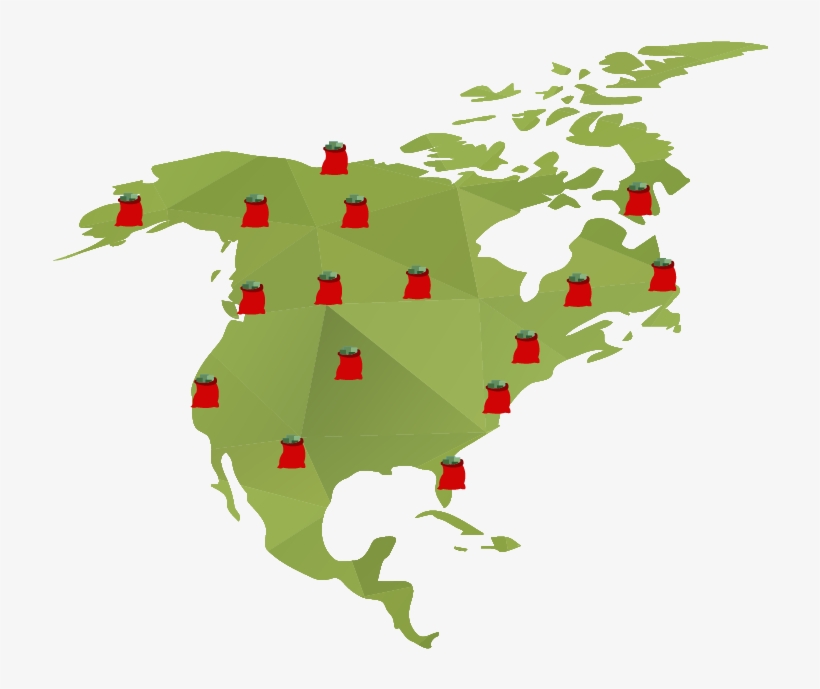 Map - Mexico Highlighted On America Map, transparent png