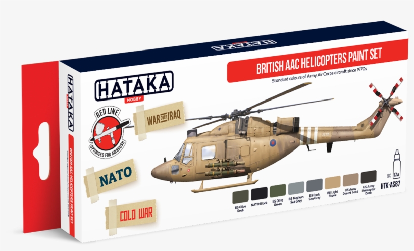 Htk-as87 British Aac Helicopters Paint Set - South African Tanks Ww2, transparent png