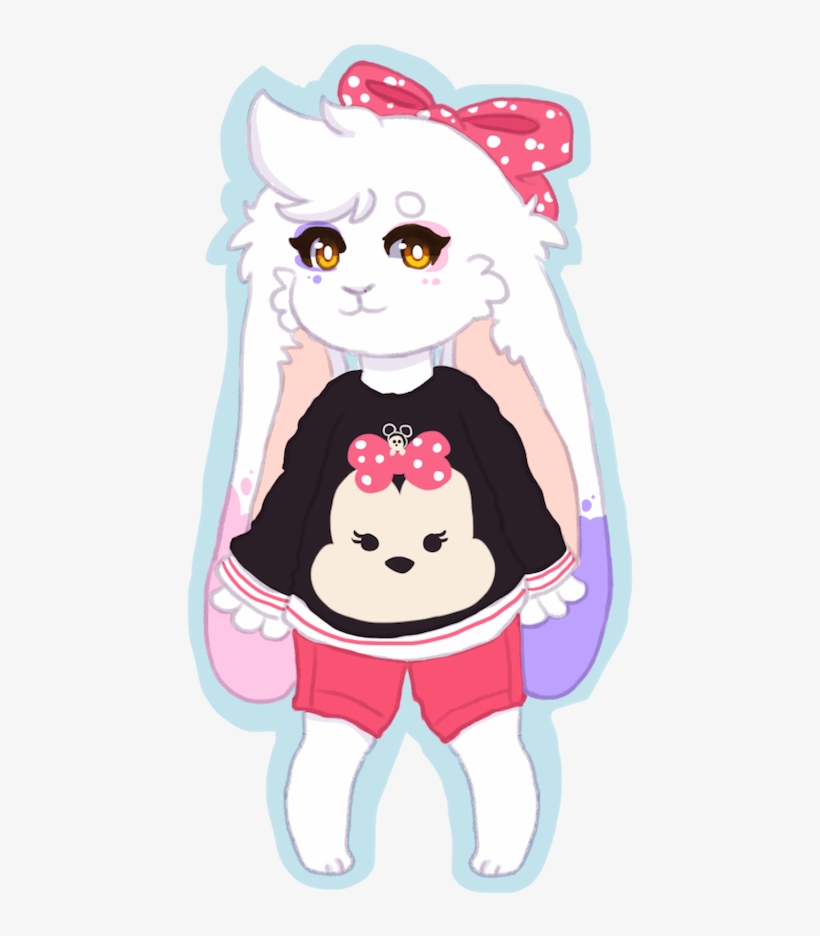 Minnie Mouse By Tehfluffyreindeer - Cartoon, transparent png