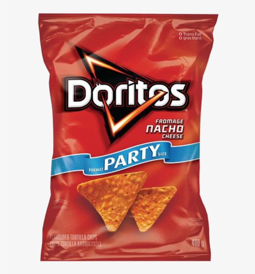 Doritos Nacho Cheese Tortilla Chips - Doritos Nacho Cheese, transparent png
