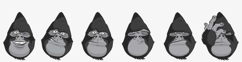 To Get The Message Across In A Friendly Way, We've - Mountain Gorilla, transparent png