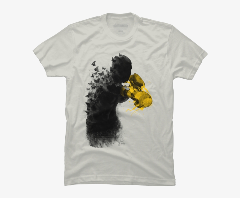 The Butterflies And The Gloves Of Stingers - T-shirt, transparent png