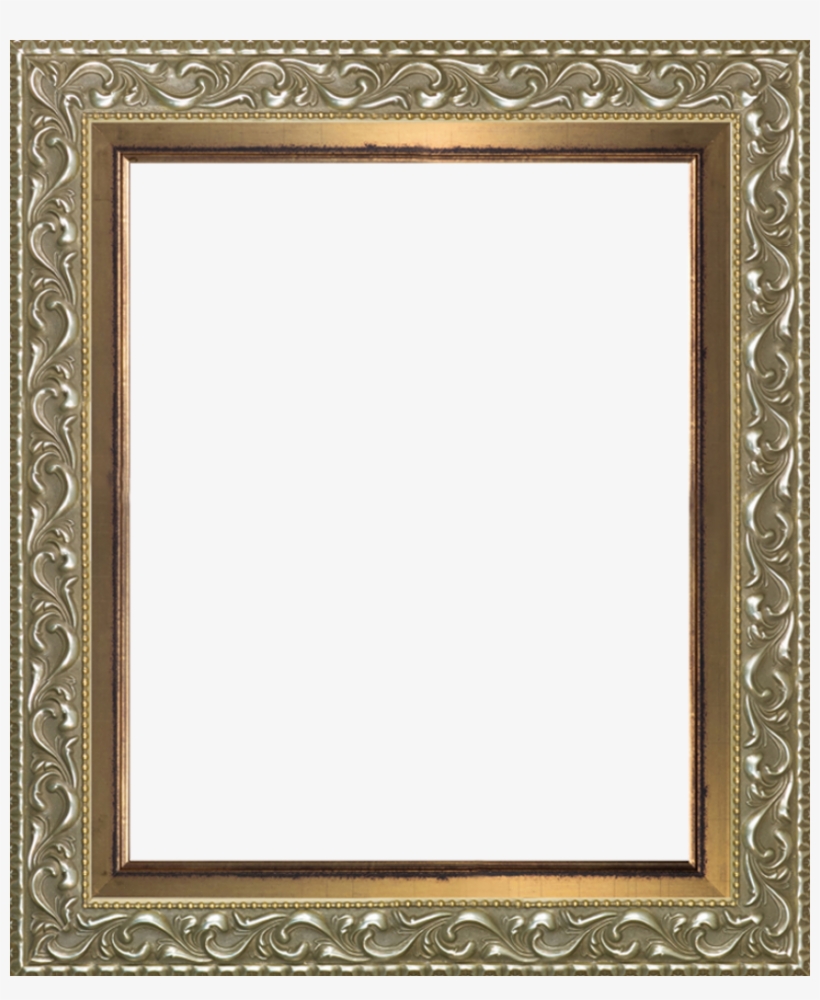 Rococo Silver And Burnished Gold Custom Stacked Frame - Régies Képkeretek, transparent png