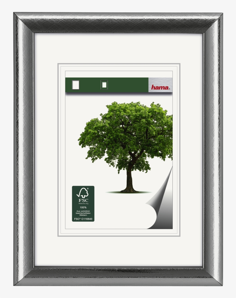 "rhön" Wooden Frame, Silver, 10 X 15 Cm, transparent png