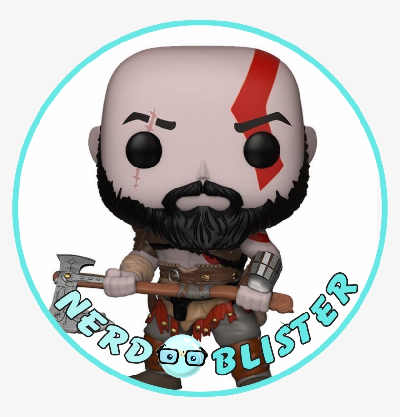 Kratos God Of War 4 Funko Pop Games Original - Cartoon, transparent png