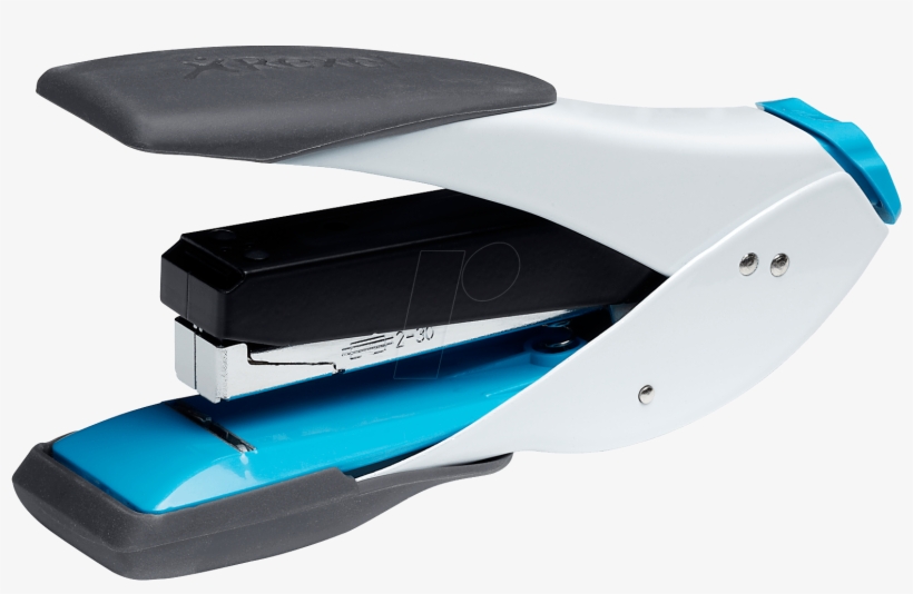 Easy Touch 30 Stapler, White/blue Rexel Rexel Easy Touch Half Strip
