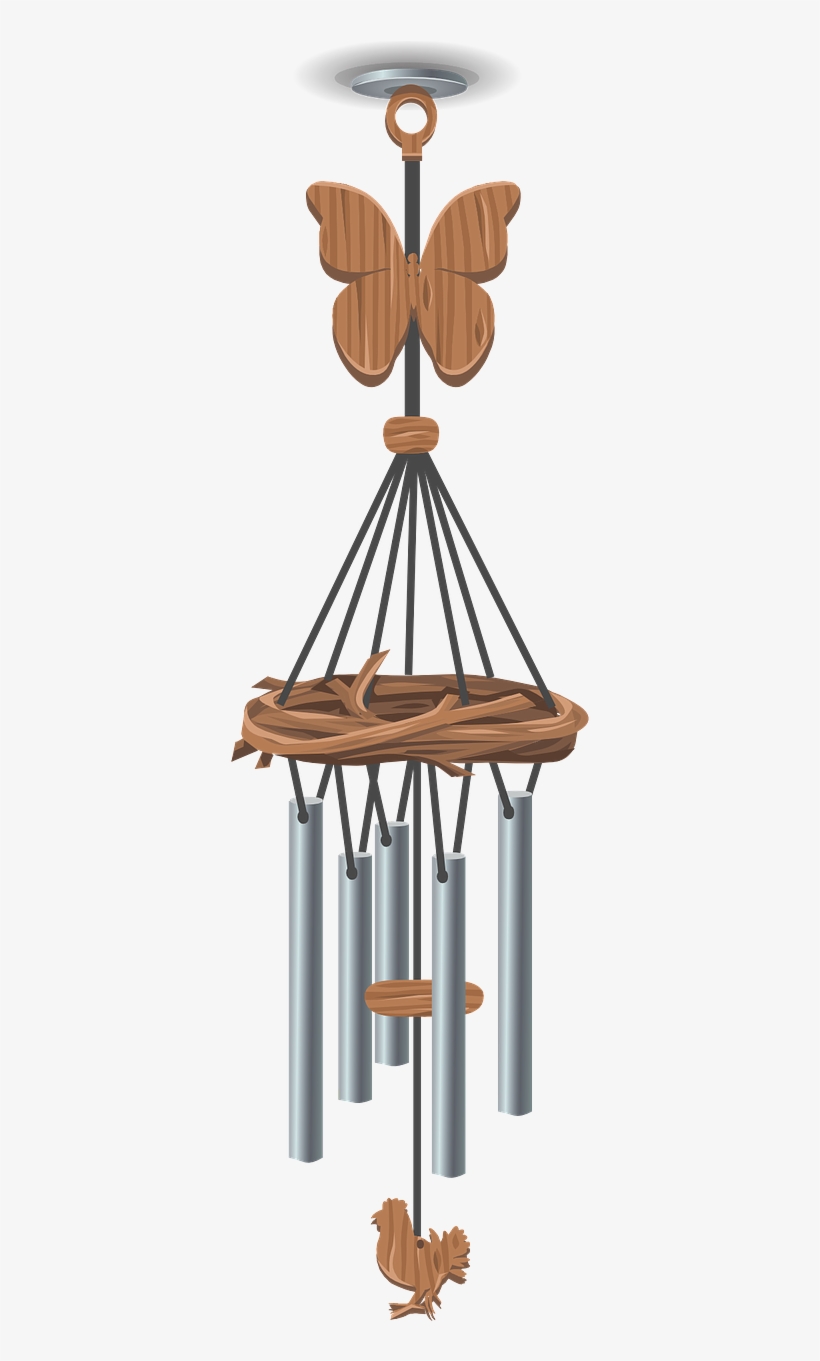 Wind - Wind Chimes Clip Art - 640x1280 PNG Download - PNGkit