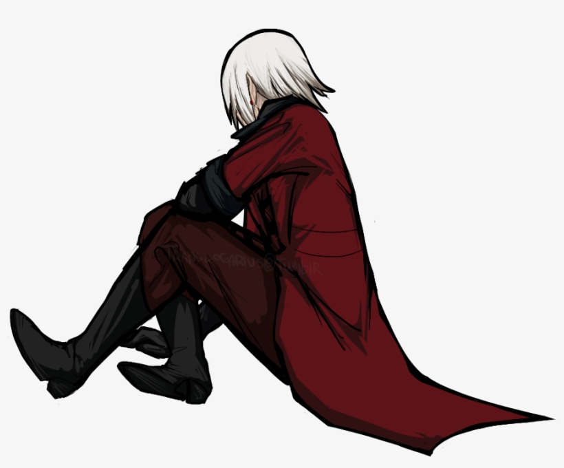 “featuring Dante From The Devil May Cry Series ” - Sitting, transparent png