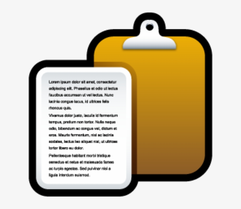 Easy Clipboard Management 4 - Document Icon, transparent png