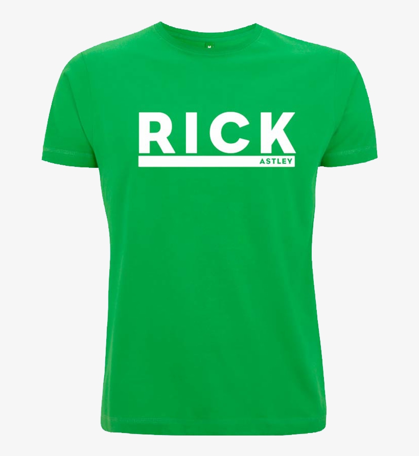 'block' Green T-shirt Rick Astley - Active Shirt, transparent png