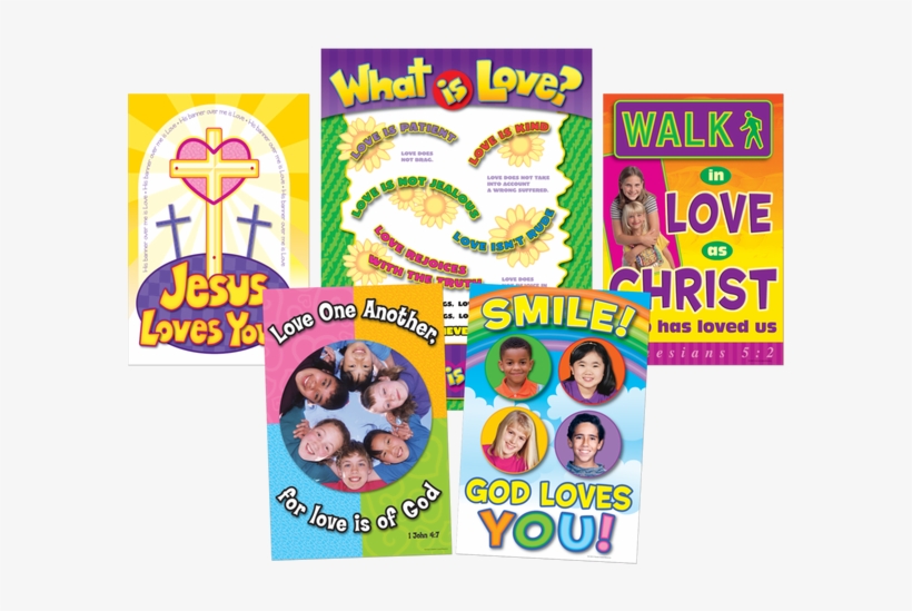 God Is Love Bulletin Board Display Set - Circle, transparent png