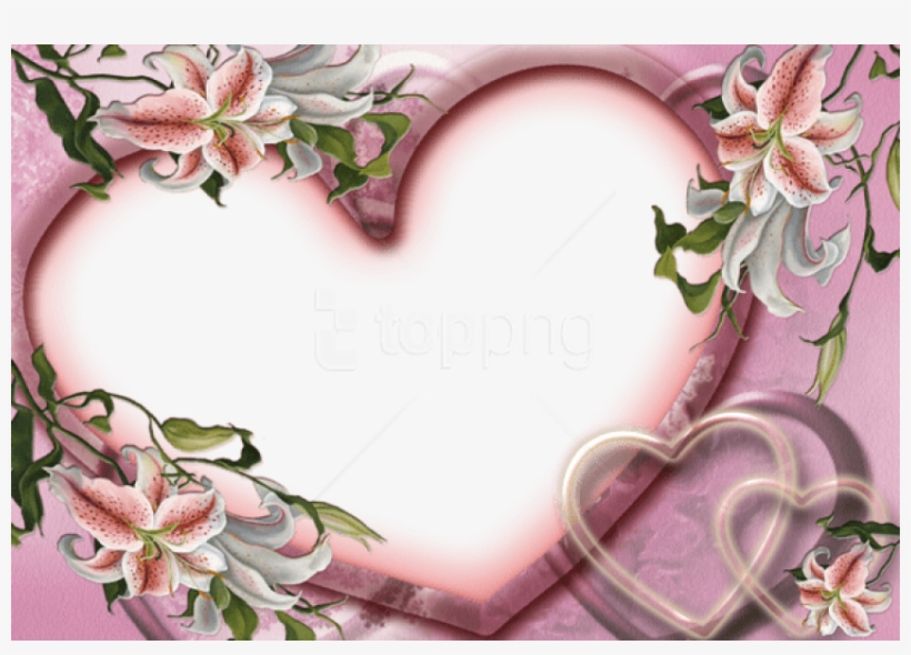 Free Png Best Stock Photos Cute Pink Heart Transparent - Love Photo Frames, transparent png