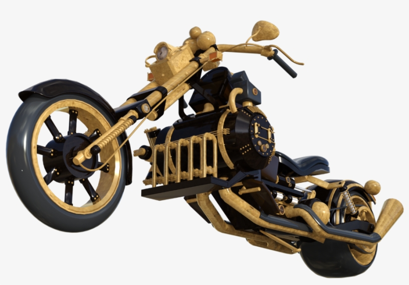 Moto - Chopper, transparent png