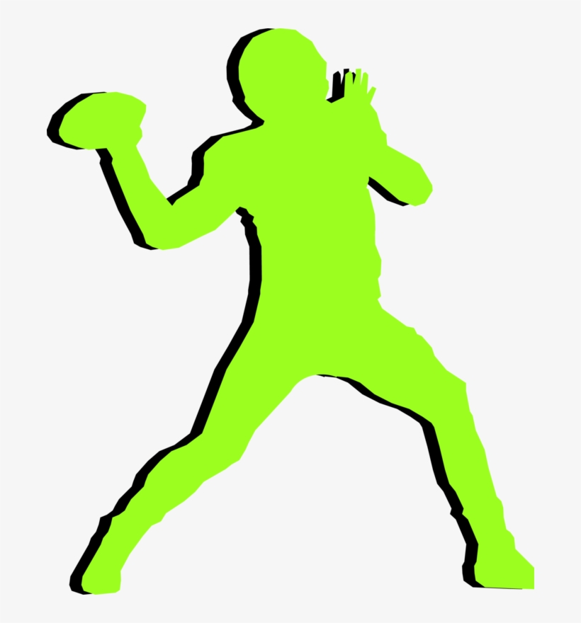 Quarterback Silhouette At Getdrawings - Quarterback Silhouette Png, transparent png