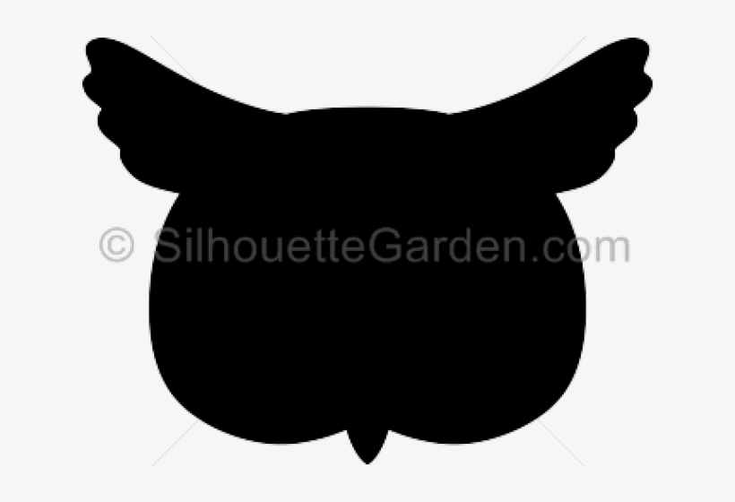 Silhouette Clipart Owl - Owl Head Silhouette Png, transparent png