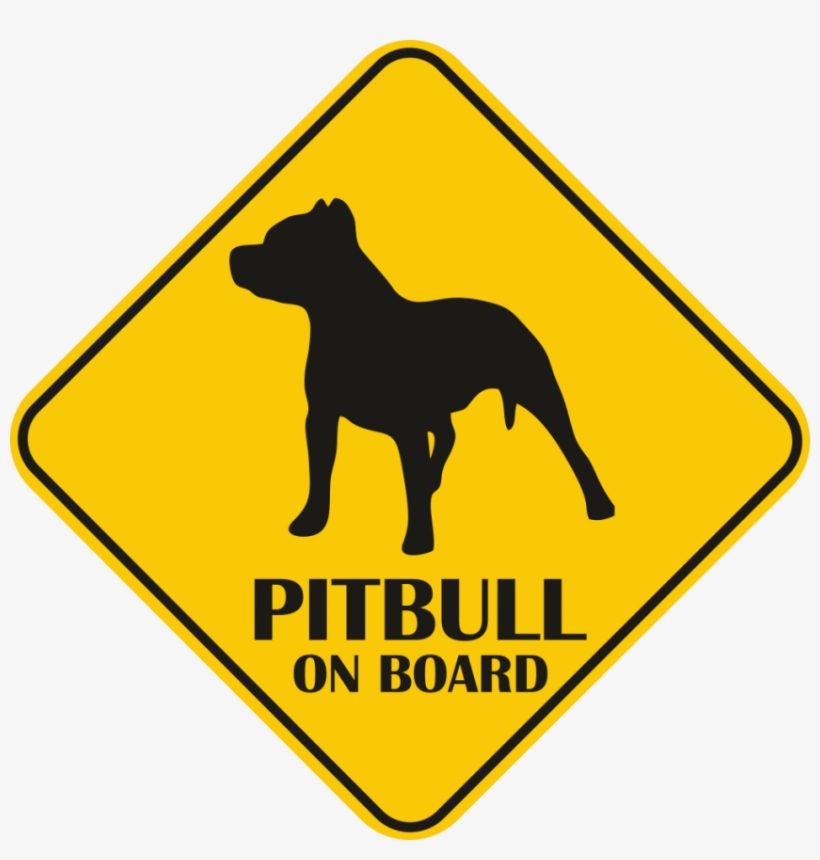 Autós Matrica - Pitbull - Bigfoot Crossing Sign, transparent png