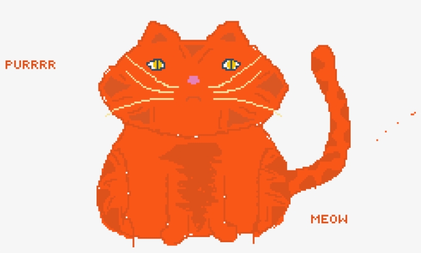 Orange Cat - Cartoon, transparent png