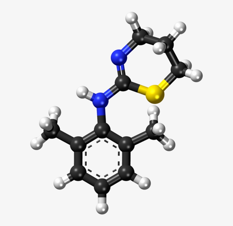 Xylazine - Polystyrene Molecule, transparent png