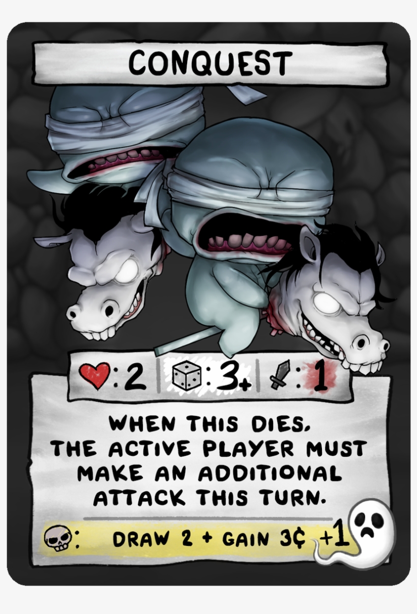 Conquest Is The Bonus Horseman That Yields A Bonus - Binding Of Isaac Pestilence, transparent png
