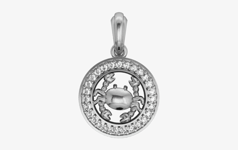 Cancer Charm In Silver With 27 Diamonds - Gold Sagittarius Charm For Bracelet, transparent png