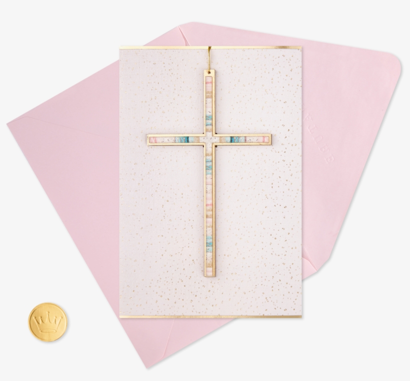 Painted Cross Easter Card - Cross, transparent png