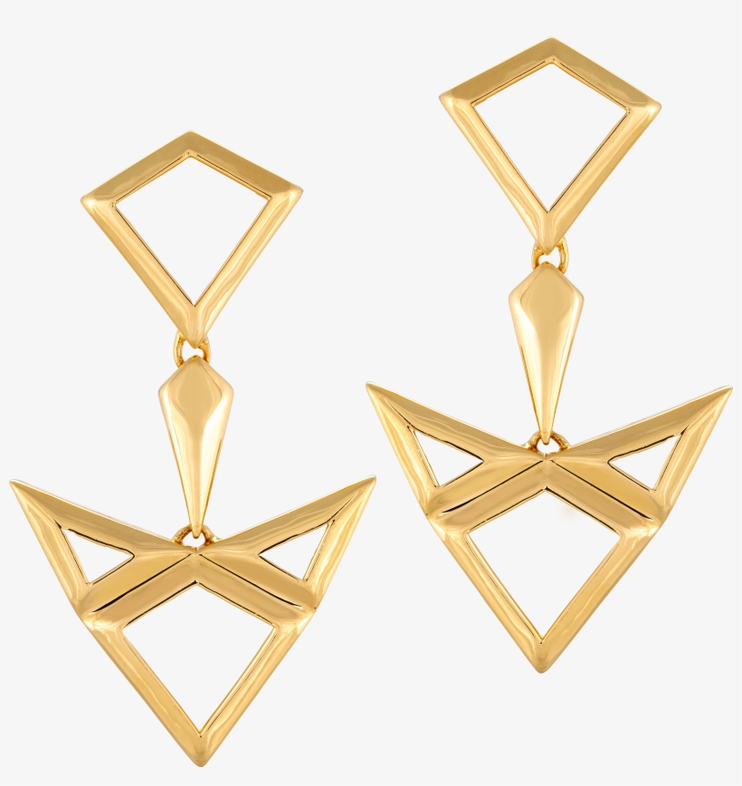 916 Gold Sidianjin Designers Series - Earrings, transparent png