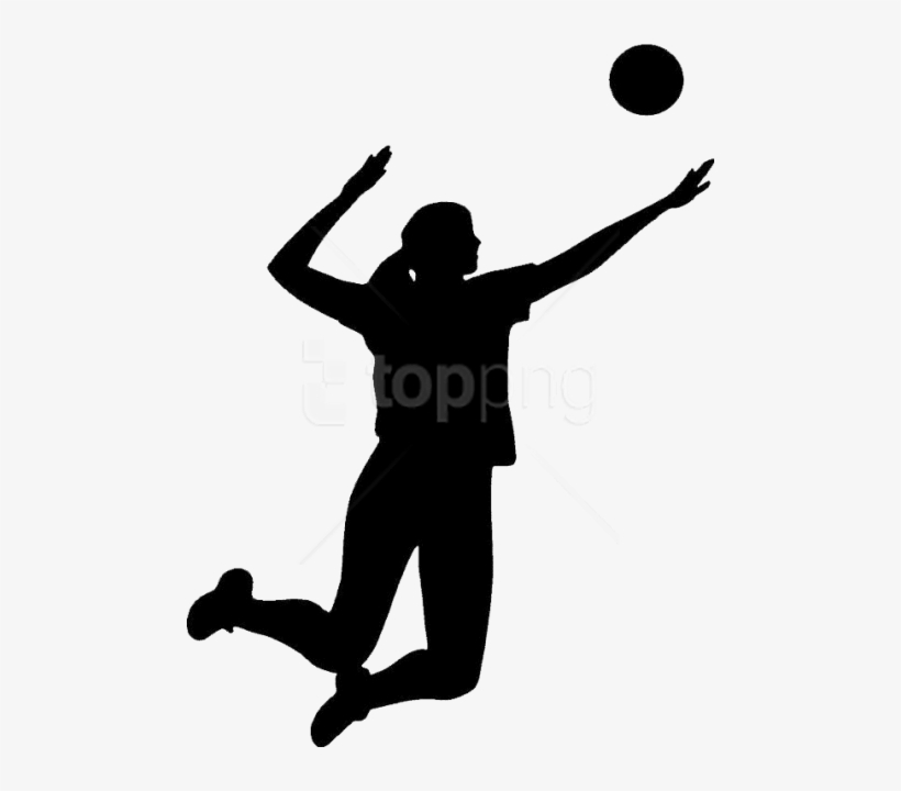 Free Png Download Volleyball Player Clipart Png Photo - Volleyball Player Silhouette Png, transparent png