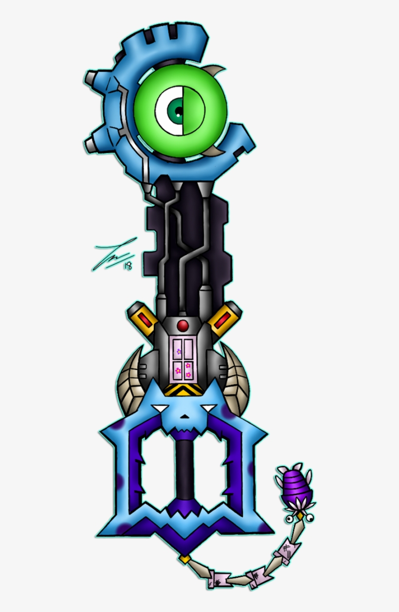 Scream Machine - Monsters Inc Keyblade, transparent png