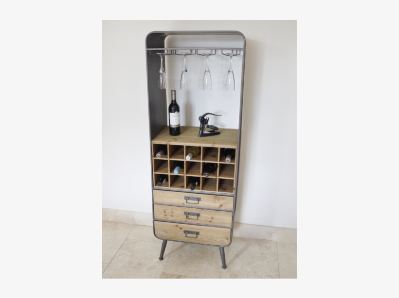 More Views - Industrial Style Drinks Cabinet, transparent png