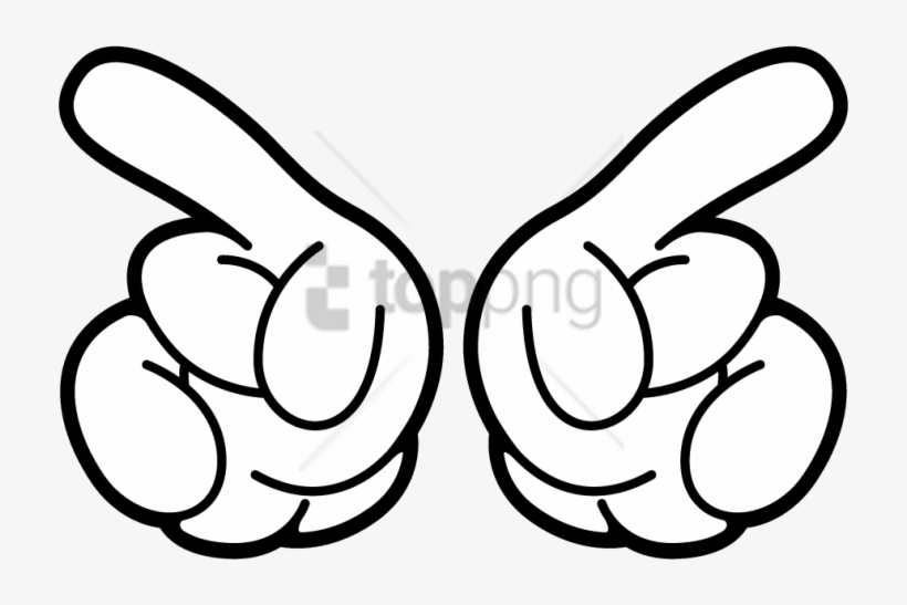 Free Png Two Mickey's Hands Png Image With Transparent - Mickey Mouse Hands Png, transparent png