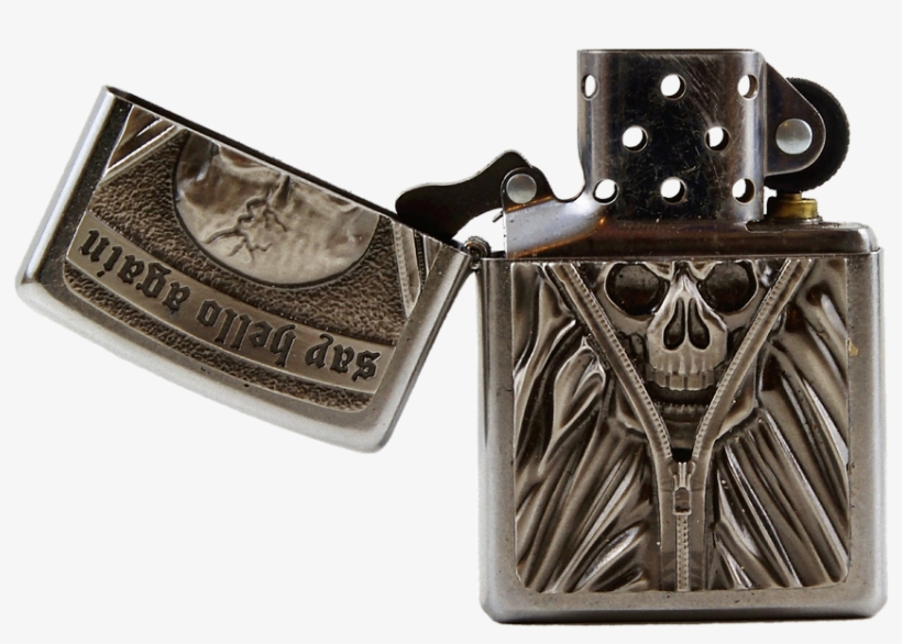 Lighter, Petrol Lighter, Skull And Crossbones, Fire - Lighter, transparent png