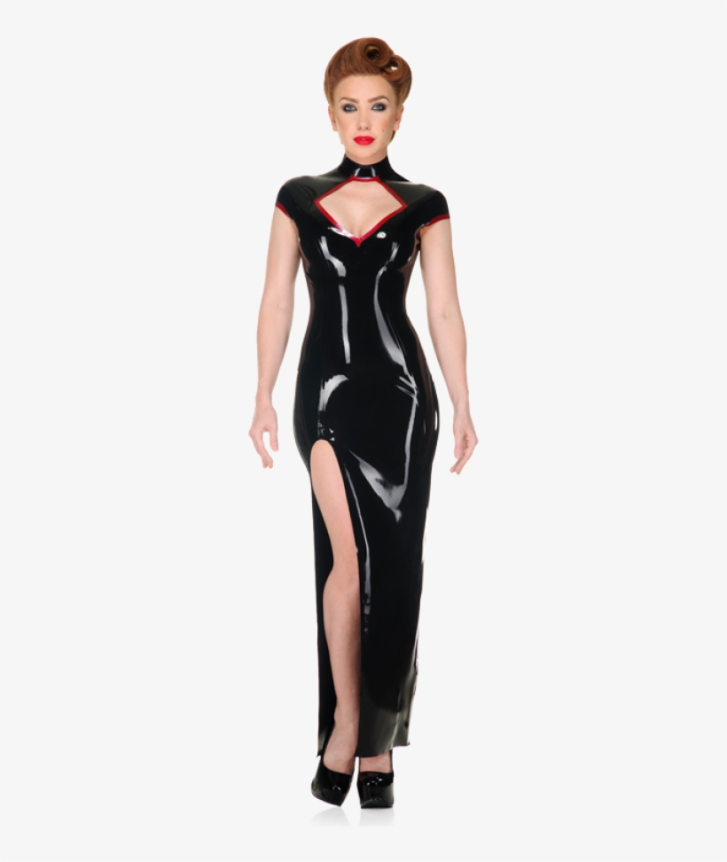 Diamond Split Dress - Latex Split Dress, transparent png