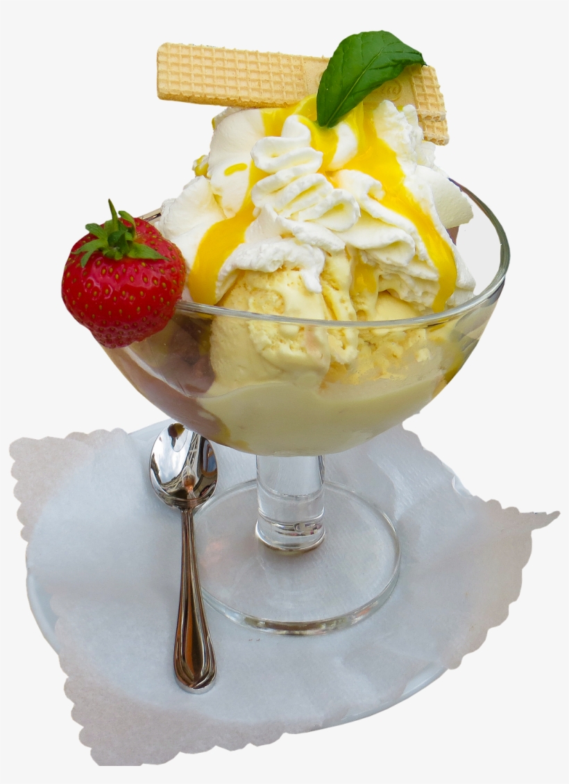 So That's How It Became Creamy And Dreamy - Fruit Sundae Png, transparent png